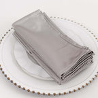 5 Pack Scuba 20"x20" Napkins Shimmer Silver - Dazzling Cloth Napkins - Bell Racket Store