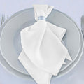 5 Pack Scuba 20"x20" Napkins White - Durable & Reusable Dinner Napkins for a Polished Tablescape - Bell Racket Store