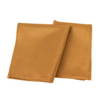 5 Pack Shimmer Gold Scuba Napkins â€“ 17"x17" Wrinkle - Free & Stain - Resistant Cloth Table Napkins - Bell Racket Store