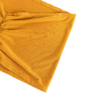 5 Pack Spandex Chair Sashes Gold Ruffled Style - Wide Easy to Use Stretch Chair Bands for Classy Wedding and Event Decor 8"x13" - Bell Racket Store