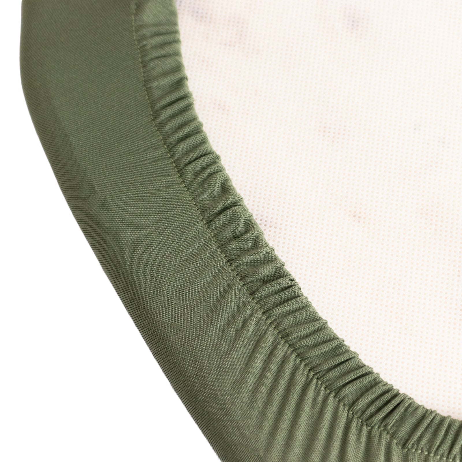 5 Pack Spandex Seat Pad Slipcovers for Chiavari Chairs Dusty Sage Green - Washable Stretch Fitted Design for Dining Chairs - Bell Racket Store