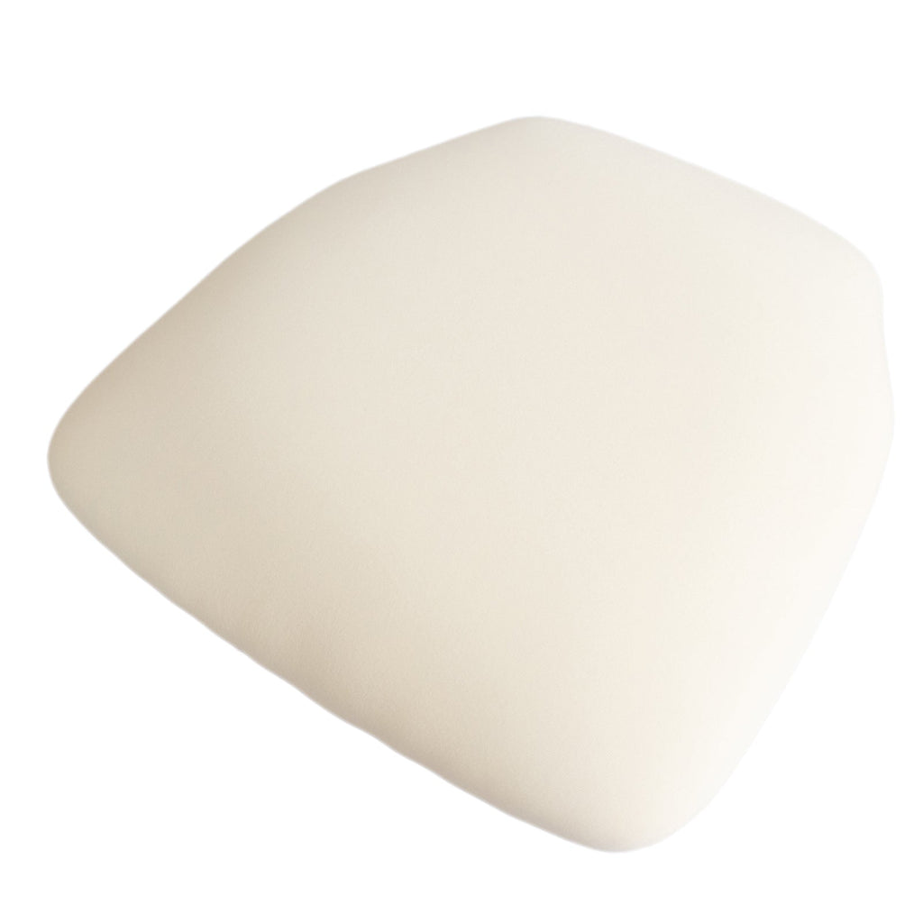 5 Pack Spandex Seat Pad Slipcovers for Chiavari Chairs Ivory - Washable Stretch Fitted Design for Dining Chairs - Bell Racket Store