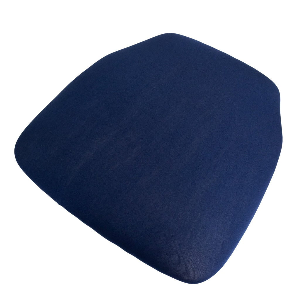 5 Pack Spandex Seat Pad Slipcovers for Chiavari Chairs Navy Blue - Washable Stretch Fitted Design for Dining Chairs - Bell Racket Store