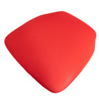 5 Pack Spandex Seat Pad Slipcovers for Chiavari Chairs Red - Washable Stretch Fitted Design for Dining Chairs - Bell Racket Store