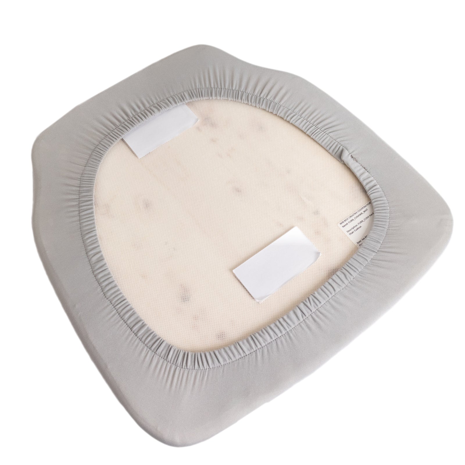 5 Pack Spandex Seat Pad Slipcovers for Chiavari Chairs Silver - Washable Stretch Fitted Design for Dining Chairs - Bell Racket Store