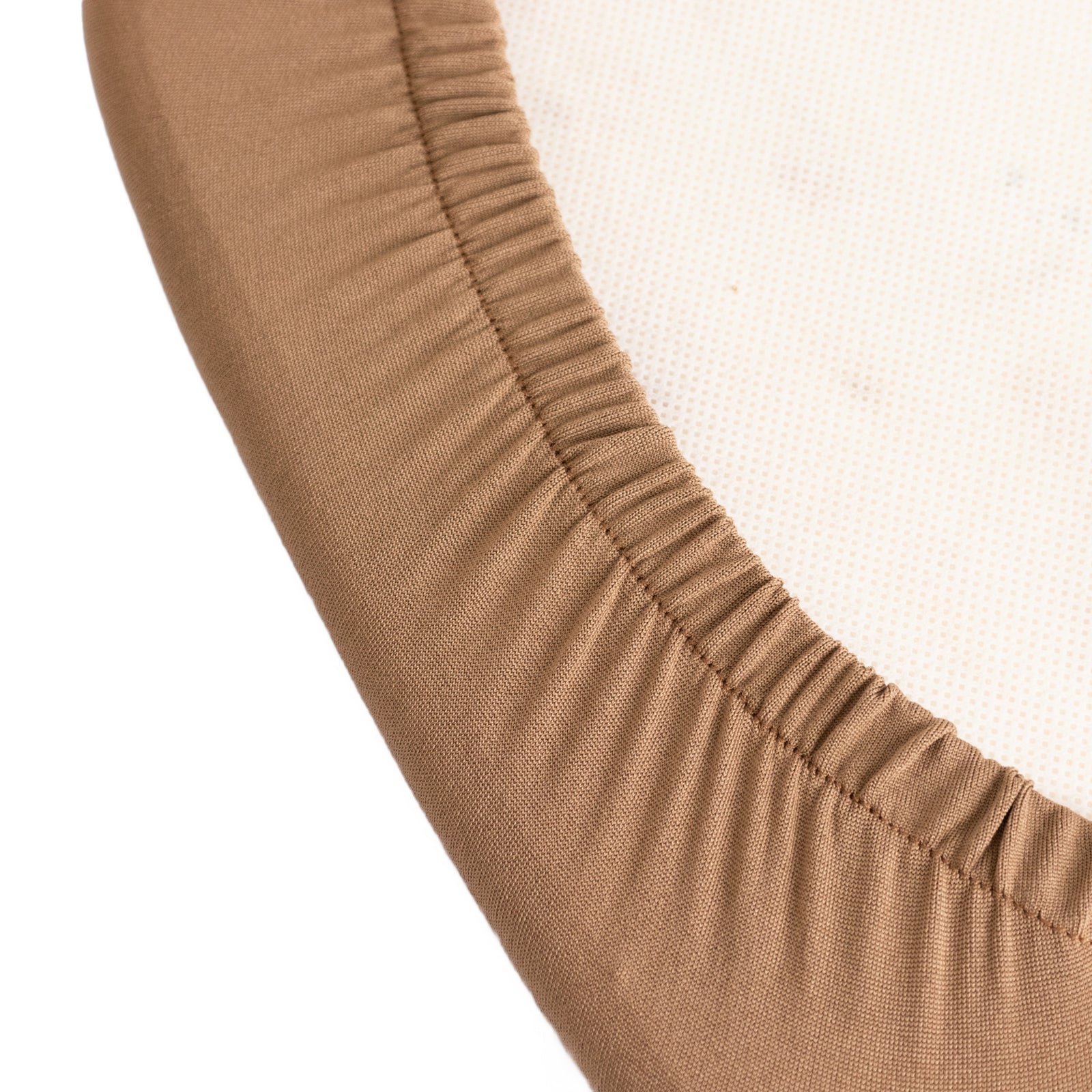 5 Pack Spandex Seat Pad Slipcovers for Chiavari Chairs Taupe - Washable Stretch Fitted Design for Dining Chairs - Bell Racket Store