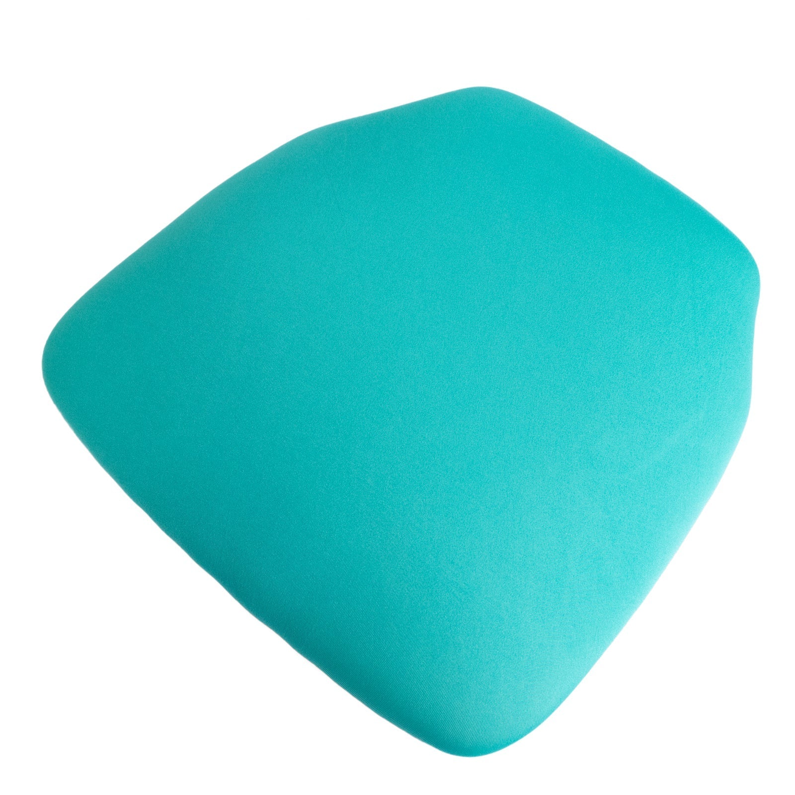 5 Pack Spandex Seat Pad Slipcovers for Chiavari Chairs Turquoise - Washable Stretch Fitted Design for Dining Chairs - Bell Racket Store