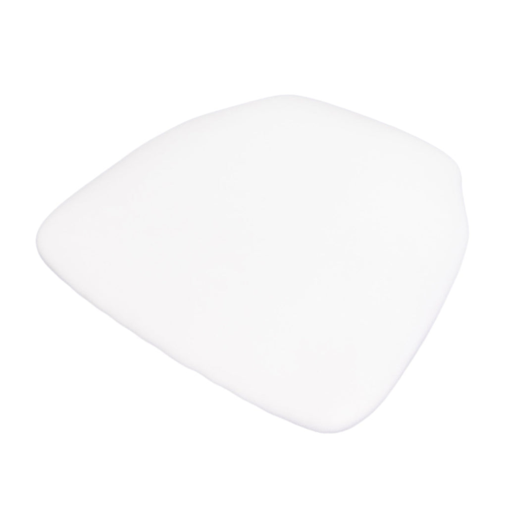 5 Pack Spandex Seat Pad Slipcovers for Chiavari White - Washable Stretch Fitted Design for Dining Chairs - Bell Racket Store