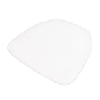 5 Pack Spandex Seat Pad Slipcovers for Chiavari White - Washable Stretch Fitted Design for Dining Chairs - Bell Racket Store