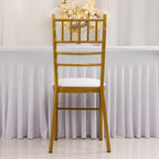 5 Pack Spandex Seat Pad Slipcovers for Chiavari White - Washable Stretch Fitted Design for Dining Chairs - Bell Racket Store