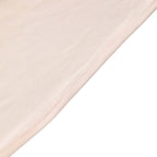 5 Pack Stretch Spandex Chair Sashes Blush - Reusable Chair Bands with Silver Diamond Ring Slide Buckle 5"x14" - Bell Racket Store