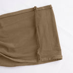 5 Pack Stretch Spandex Chair Sashes Taupe - Reusable Chair Bands with Silver Diamond Ring Slide Buckle 5"x14" - Bell Racket Store