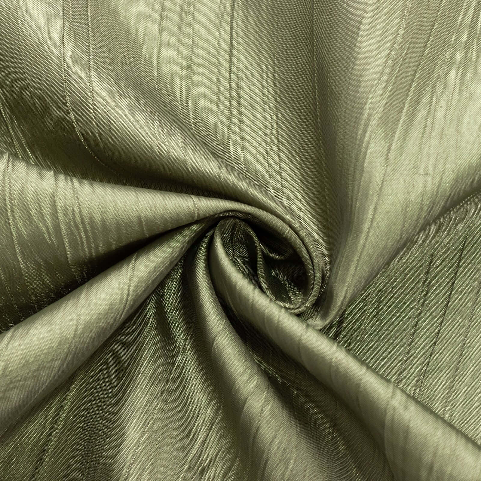 5 Pack Taffeta 20"x20" Napkins Dusty Sage Green - Accordion Crinkle Dinner Napkins - Bell Racket Store