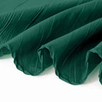 5 Pack Taffeta 20"x20" Napkins Hunter Emerald Green - Accordion Crinkle Dinner Napkins - Bell Racket Store