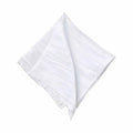 5 Pack Taffeta 20"x20" Napkins White - Accordion Crinkle Style Dinner Napkins for Upscale Dining