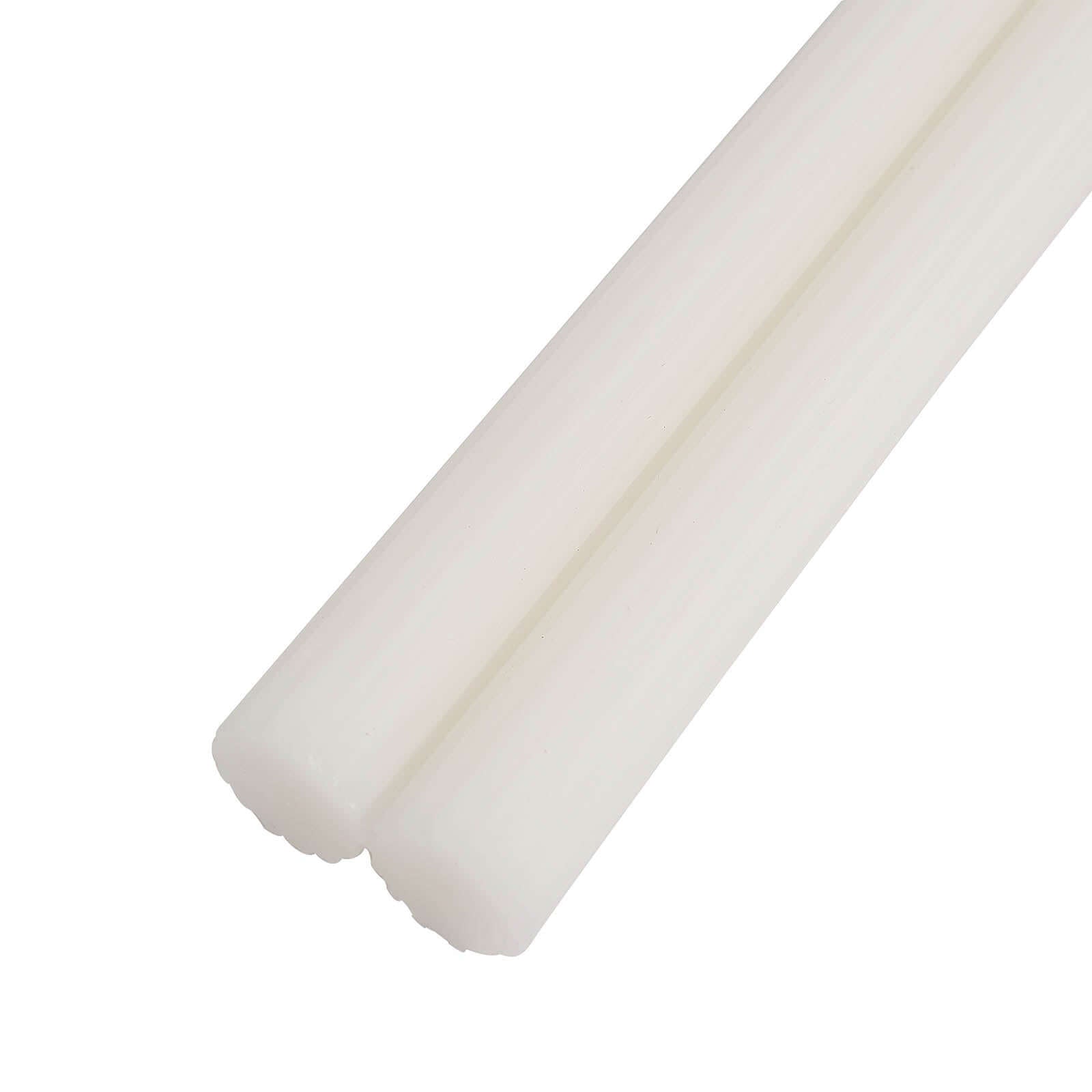 5 - Pack Taper Candles Ribbed Wick Ribbon Wax Design White - Premium Unscented Dinner Candles 9" - Bell Racket Store