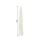 5 Pack White Artificial Cherry Blossom Floral Garland, 6ft Silk Flower Hanging Vines - Bell Racket Store