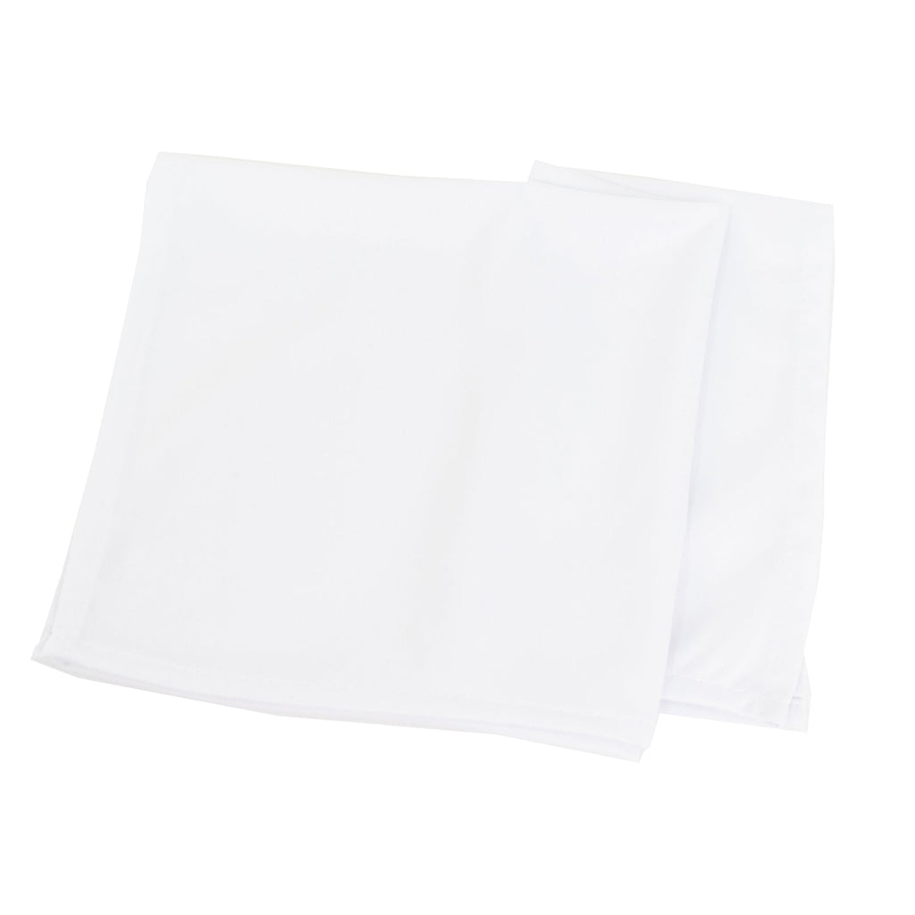 5 Pack White Scuba Napkins â€“ 17"x17", Wrinkle - Free & Stain Resistant Cloth Napkins - Bell Racket Store