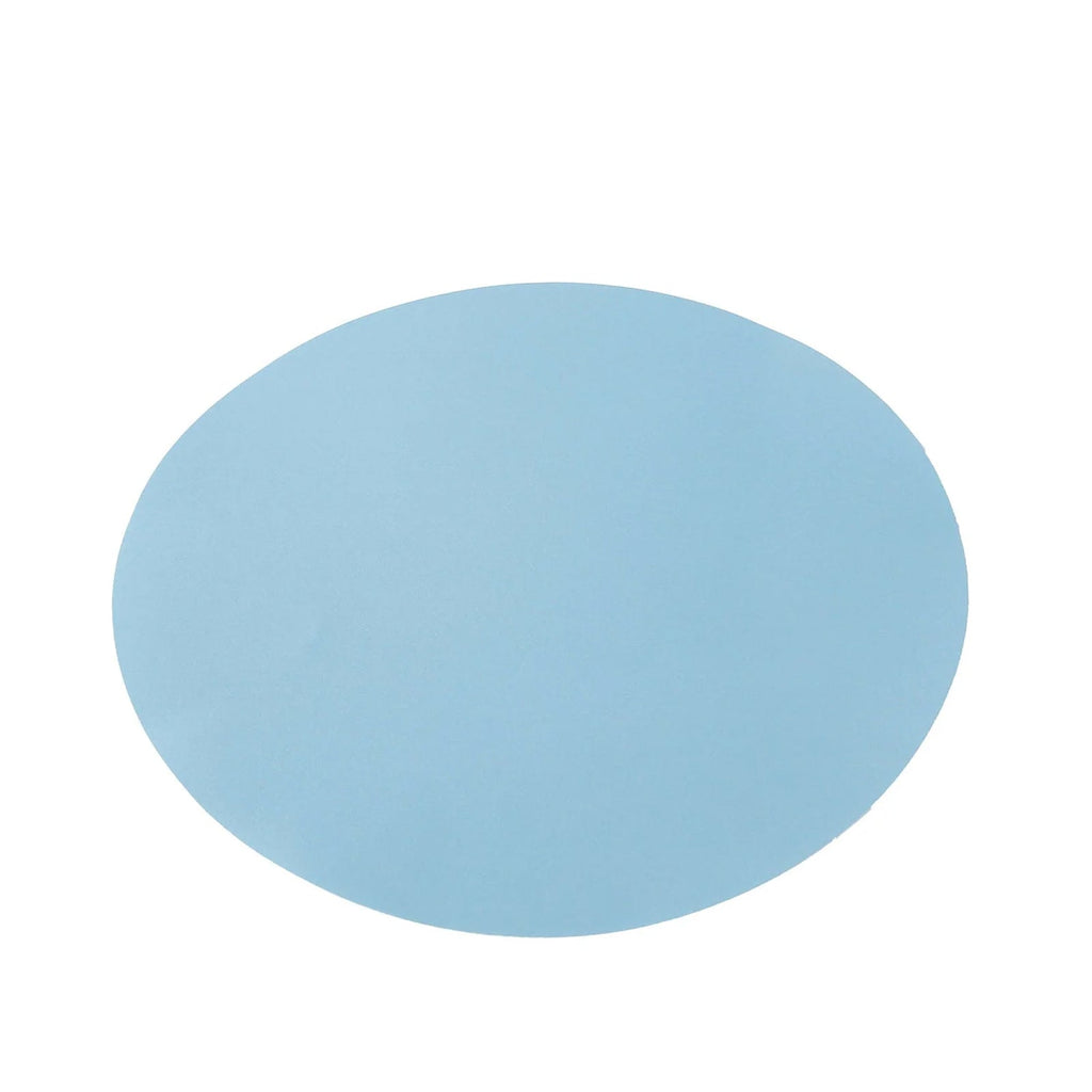 50 Pack 13" Round Disposable Paper Placemats â€“ Dusty Blue Cardboard Dining Table Mats, 120 GSM - Bell Racket Store