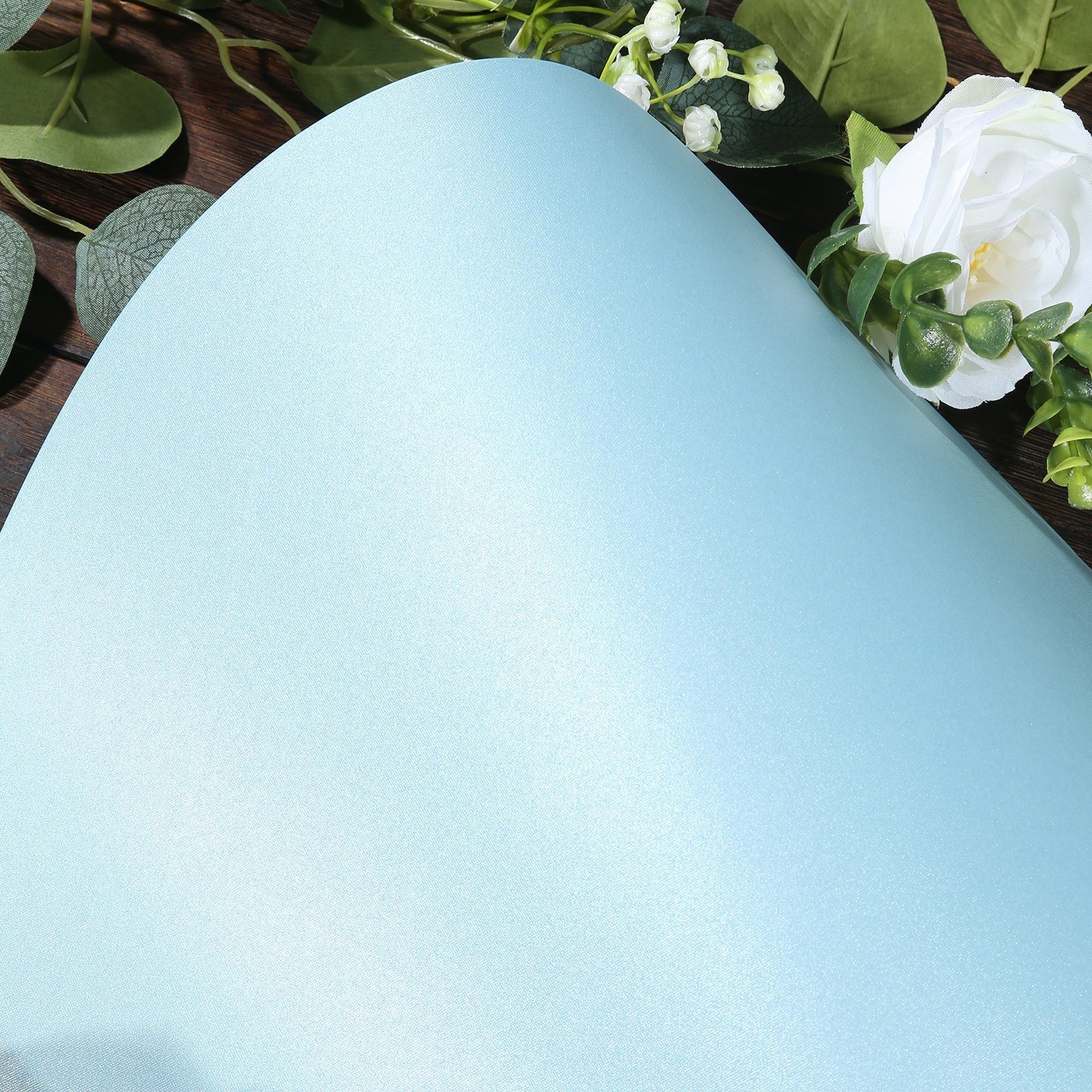 50 Pack 13" Round Disposable Paper Placemats â€“ Dusty Blue Cardboard Dining Table Mats, 120 GSM - Bell Racket Store