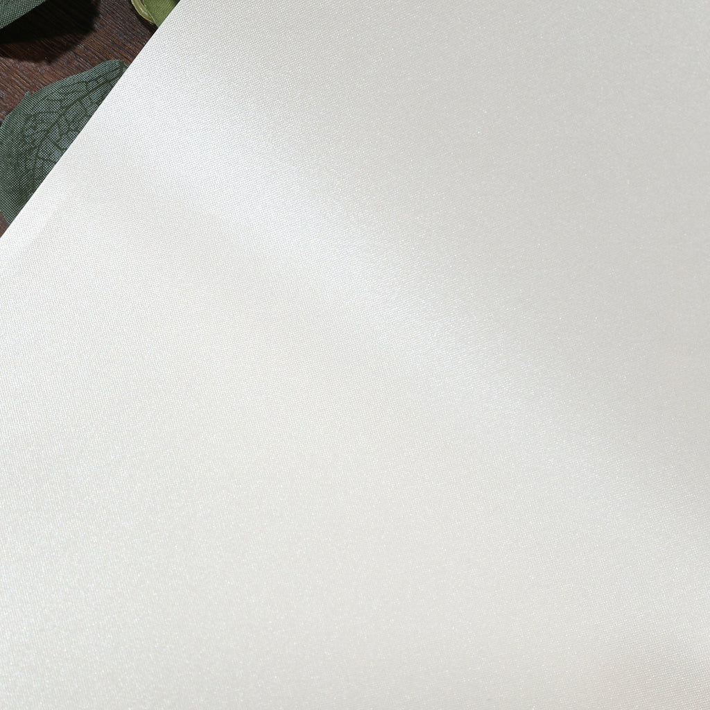 50 Pack 13" Round Disposable Paper Placemats â€“ Pearl White Cardboard Dining Table Mats, 120 GSM - Bell Racket Store