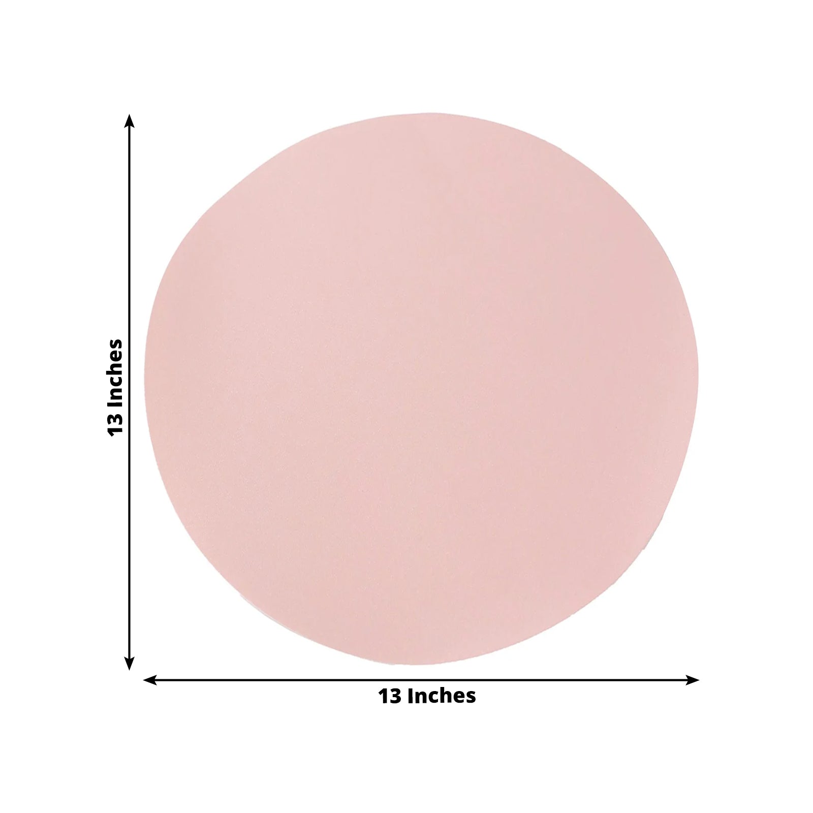50 Pack 13" Round Disposable Paper Placemats â€“ Pink Cardboard Dining Table Mats, 120 GSM - Bell Racket Store