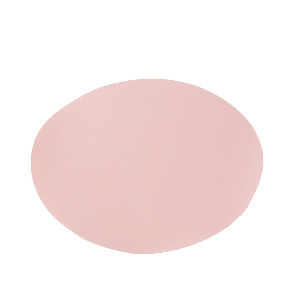50 Pack 13" Round Disposable Paper Placemats â€“ Pink Cardboard Dining Table Mats, 120 GSM - Bell Racket Store