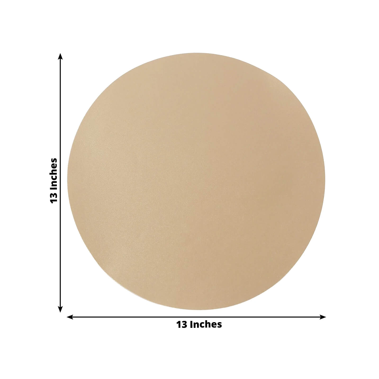 50 Pack 13" Round Disposable Paper Placemats â€“ Taupe Cardboard Dining Table Mats, 120 GSM - Bell Racket Store