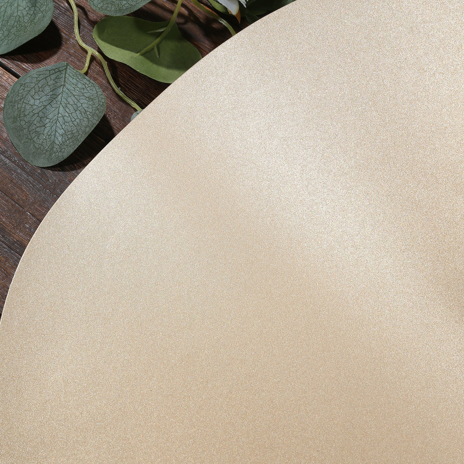 50 Pack 13" Round Disposable Paper Placemats â€“ Taupe Cardboard Dining Table Mats, 120 GSM - Bell Racket Store