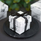 50 Pack 2" Marble Print Party Favor Candy Gift Boxes With Lid - Clearance SALE