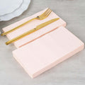 50-Pack Paper Napkins Blush - Soft Disposable 2-Ply Dinner Napkins for Weddings