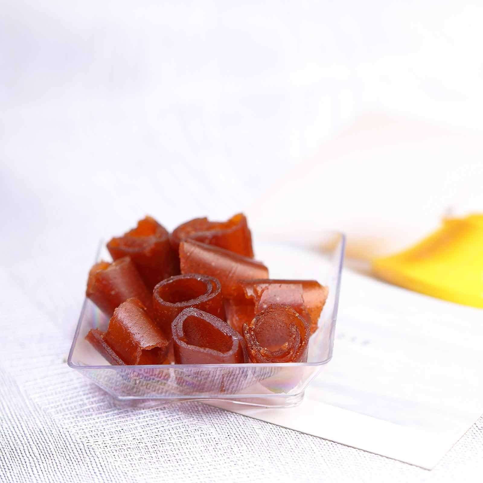 50 - Pack Appetizer Plates Modern Square Design Clear - Plastic Disposable Bowls for Desserts 2" - NestOCart