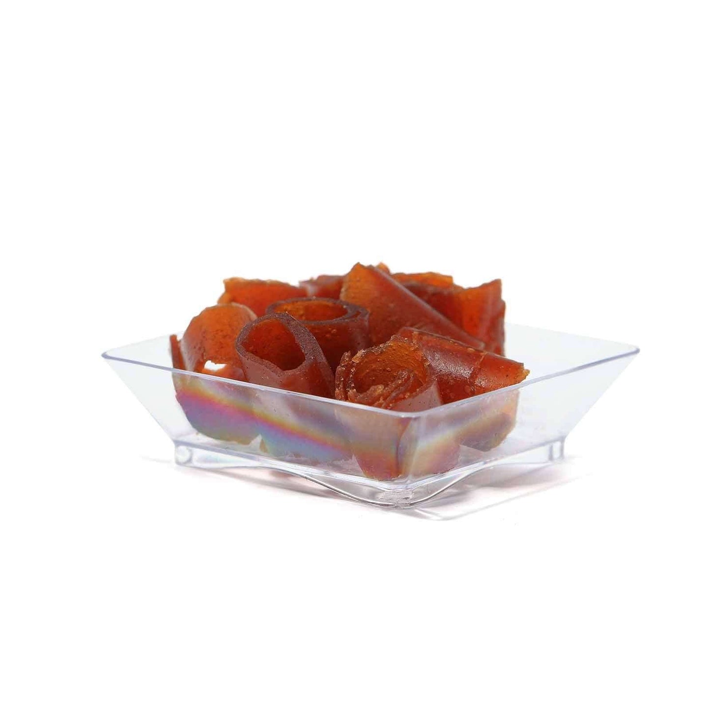 50 - Pack Appetizer Plates Modern Square Design Clear - Plastic Disposable Bowls for Desserts 2" - NestOCart