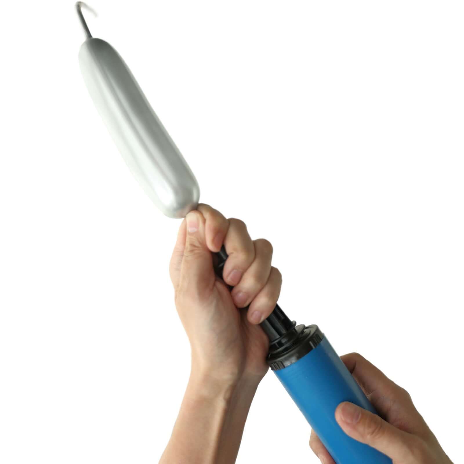 50 Pack Assorted Metallic Silver Long Latex Balloons For Twisting Magic, Animal Modelling Party Balloons - Bell Racket Store