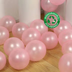 50 Pack Blush Biodegradable Balloons, 12" Thickened Extra Strong Eco - friendly Latex Helium Party Balloons - Bell Racket Store