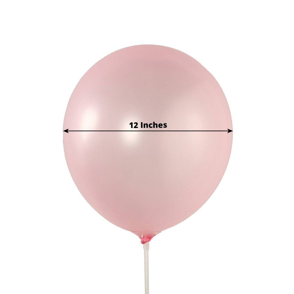 50 Pack Blush Biodegradable Balloons, 12" Thickened Extra Strong Eco - friendly Latex Helium Party Balloons - Bell Racket Store