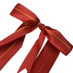 50 Pack Burgundy 10" Pre Tied Satin Ribbon Bows With Gold Foil Lining For Gift Basket and Party Favors Decor - Bell Racket Store