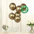 50 Pack Chrome Champagne Biodegradable Latex Balloons 12", Thick Eco Friendly Metallic Party Balloons - Bell Racket Store