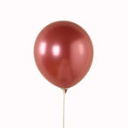 50 Pack Chrome Pink Biodegradable Latex Balloons 12", Thick Eco Friendly Metallic Party Balloons - Bell Racket Store