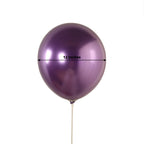 50 Pack Chrome Purple Biodegradable Latex Balloons 12", Thick Eco Friendly Metallic Party Balloons - Bell Racket Store