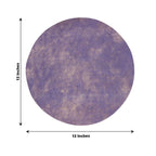 50 Pack Disposable Lavender Lilac Placemats, 13" Non - Woven Mesh Fiber Round Table Mats for Dining & Events - Bell Racket Store