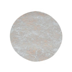 50 Pack Disposable Metallic Silver Placemats, 13" Non - Woven Mesh Fiber Round Table Mats for Dining & Events - Bell Racket Store