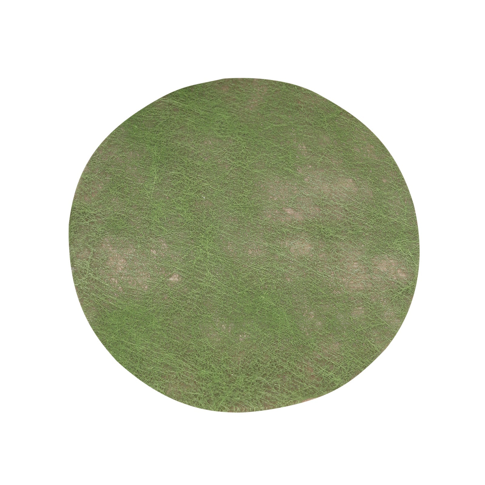 50 Pack Disposable Olive Green Placemats, 13" Non - Woven Mesh Fiber Round Table Mats for Dining & Events - Bell Racket Store