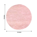 50 Pack Disposable Pink Placemats, 13" Non - Woven Mesh Fiber Round Table Mats for Dining & Events - Bell Racket Store