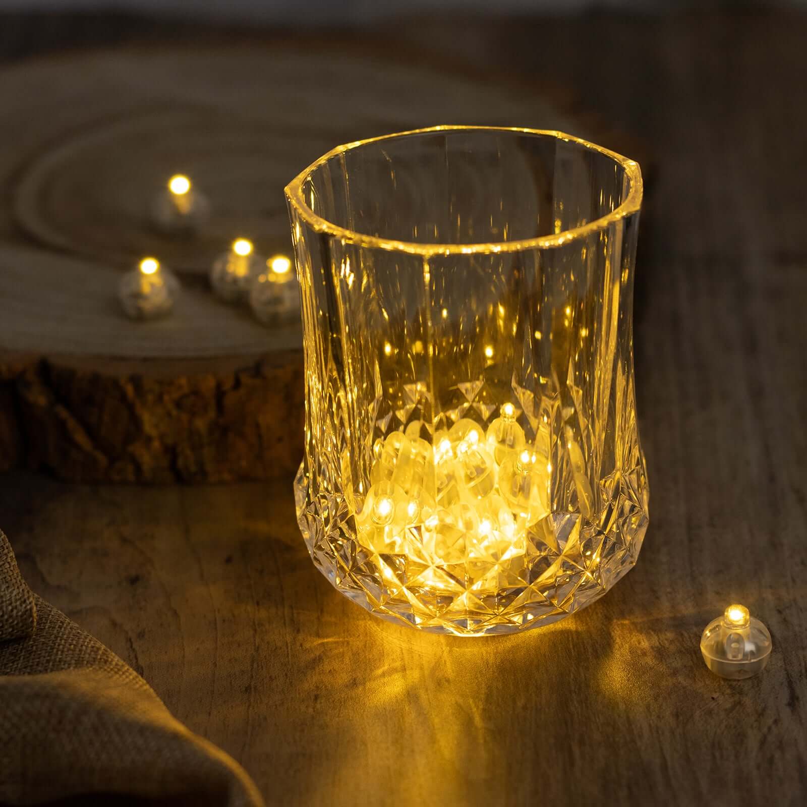 50 - Pack LED Mini Balloon Lights Round Warm White - Waterproof Battery Operated Balls 0.5" - Bell Racket Store