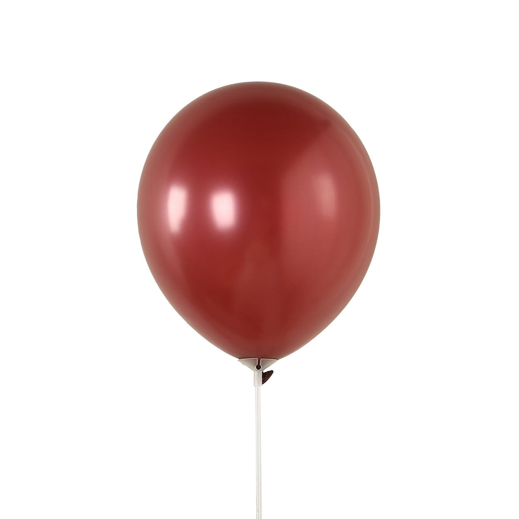 50 Pack Matte Pastel Burgundy Biodegradable Balloons 12", Round Eco - friendly Thick Latex Party Balloons - Bell Racket Store