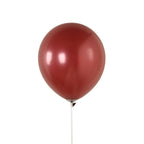 50 Pack Matte Pastel Burgundy Biodegradable Balloons 12", Round Eco - friendly Thick Latex Party Balloons - Bell Racket Store
