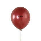 50 Pack Matte Pastel Burgundy Biodegradable Balloons 12", Round Eco - friendly Thick Latex Party Balloons - Bell Racket Store