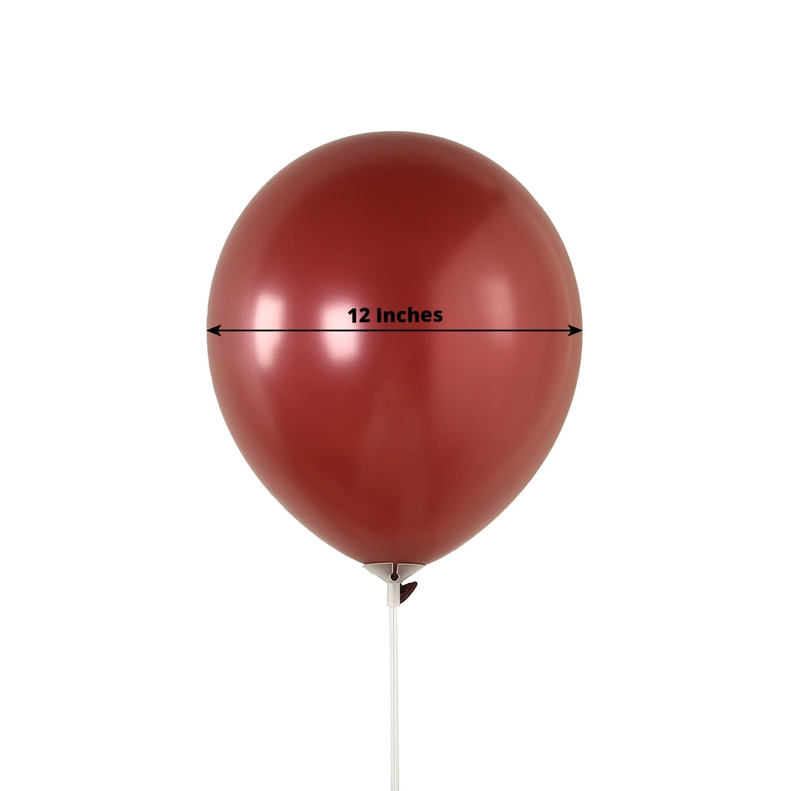 50 Pack Matte Pastel Burgundy Biodegradable Balloons 12", Round Eco - friendly Thick Latex Party Balloons - Bell Racket Store