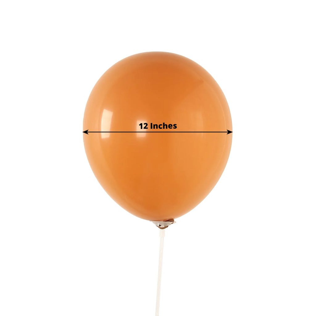 50 Pack Matte Pastel Caramel Biodegradable Balloons 12", Round Eco - friendly Thick Latex Party Balloons - Bell Racket Store